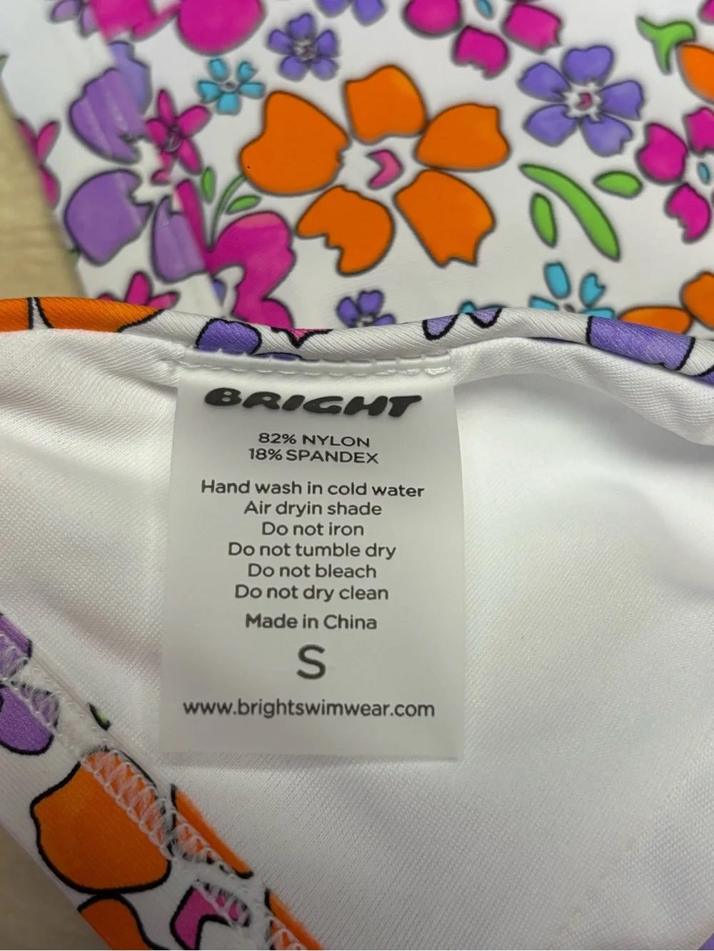 Bright Swimwear Bali Top, Citrus Floral - Small - Picture 5 of 6